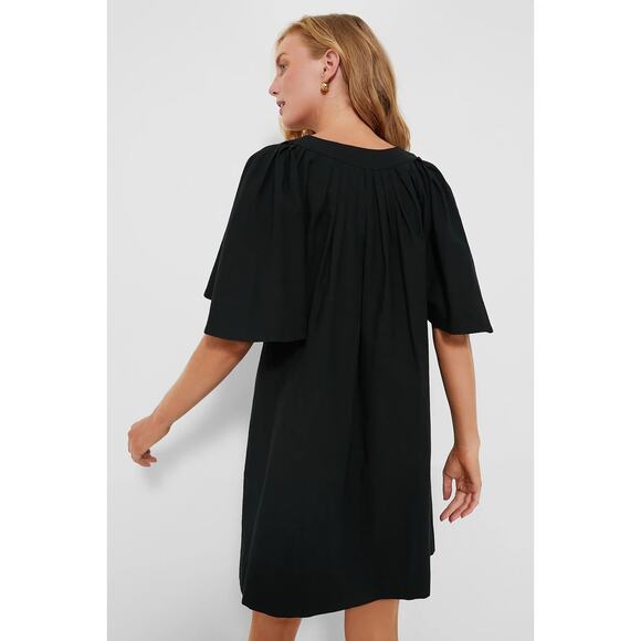 TUCKERNUCK Pomander Place Black Finley Flutter Sleeve Dress NWT Size Medium - Picture 4 of 10